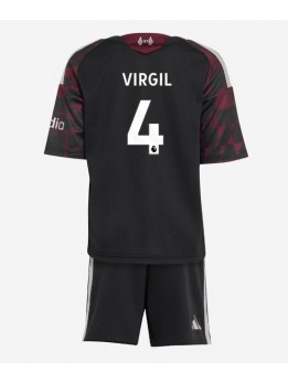 Otroški Nogometna dresi replika Liverpool Virgil van Dijk #4 Tretji 2026-27 Kratek rokav (+ hlače)